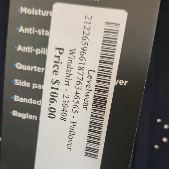 NWT- MEN'S -Elegant Navy Long Sleeve Shirt with Pattern - Picture 3 of 6